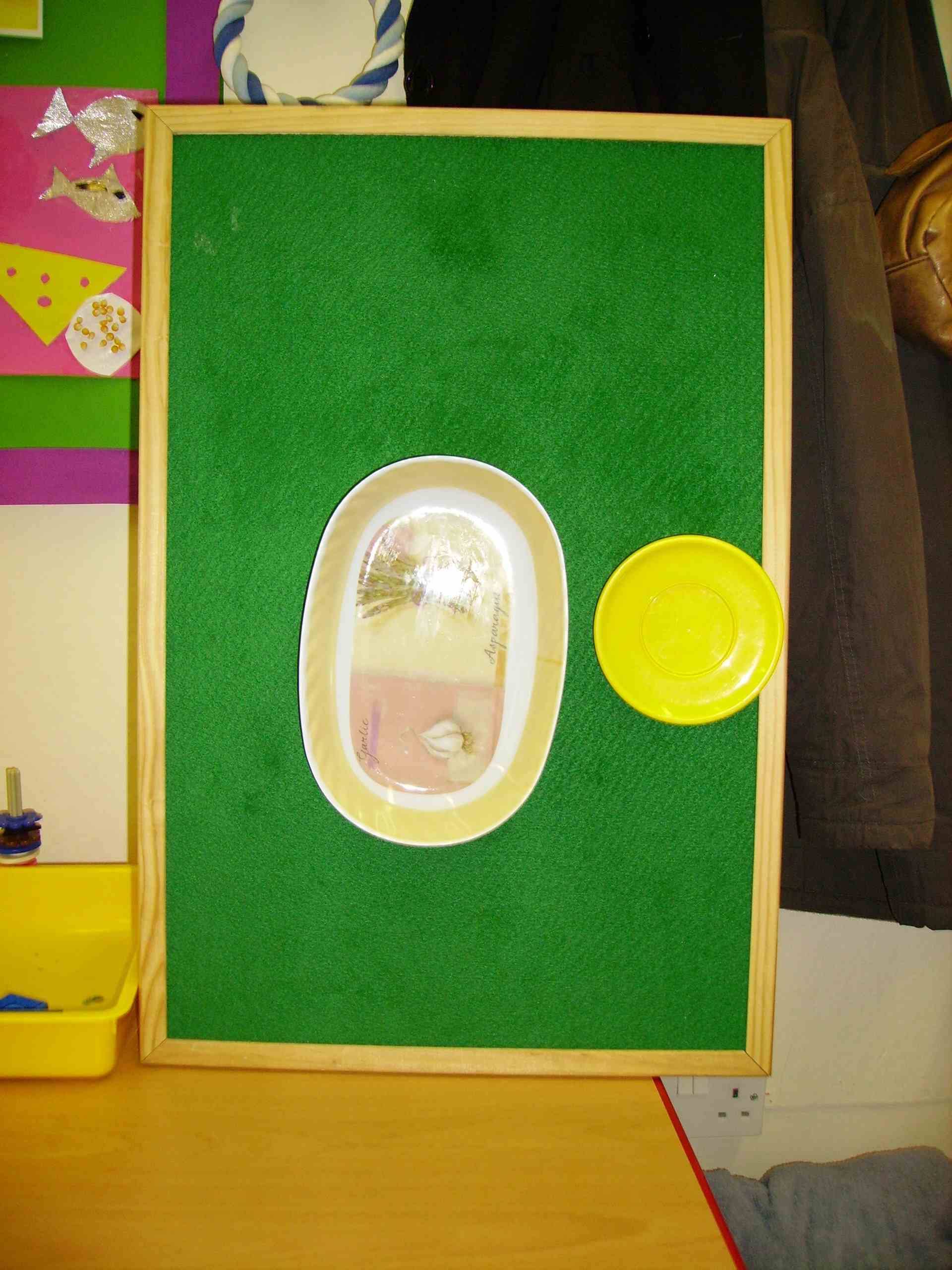 Sarah's finished box. It contains the long cane object of reference.